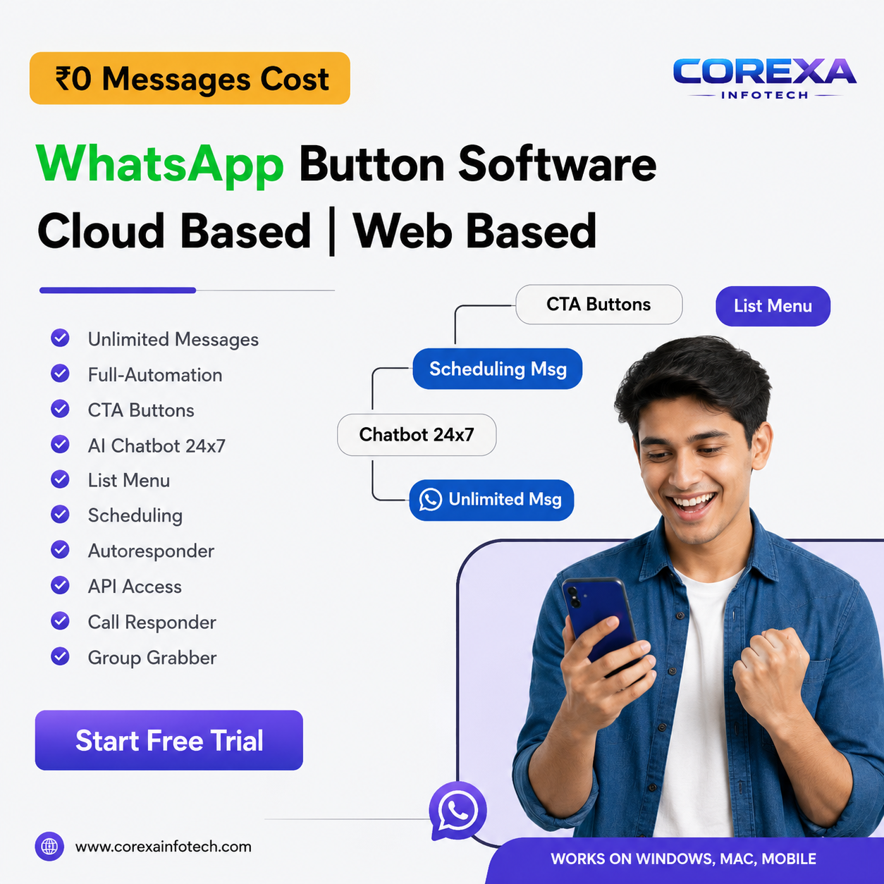 Cloud Bulk Button Sender