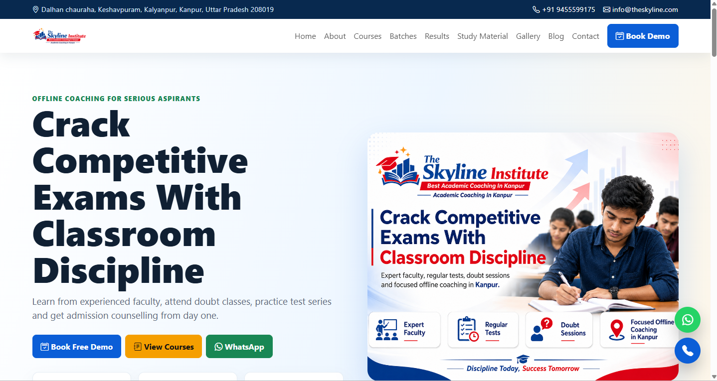 Coaching Institute Website Development